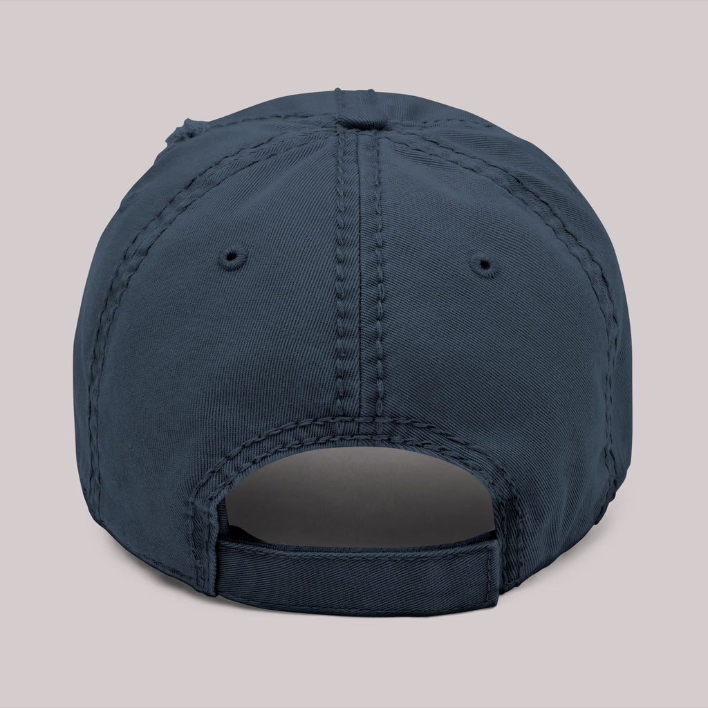 Distressed Monogram ZV Embroidered Hat | Distressed Dad Hat