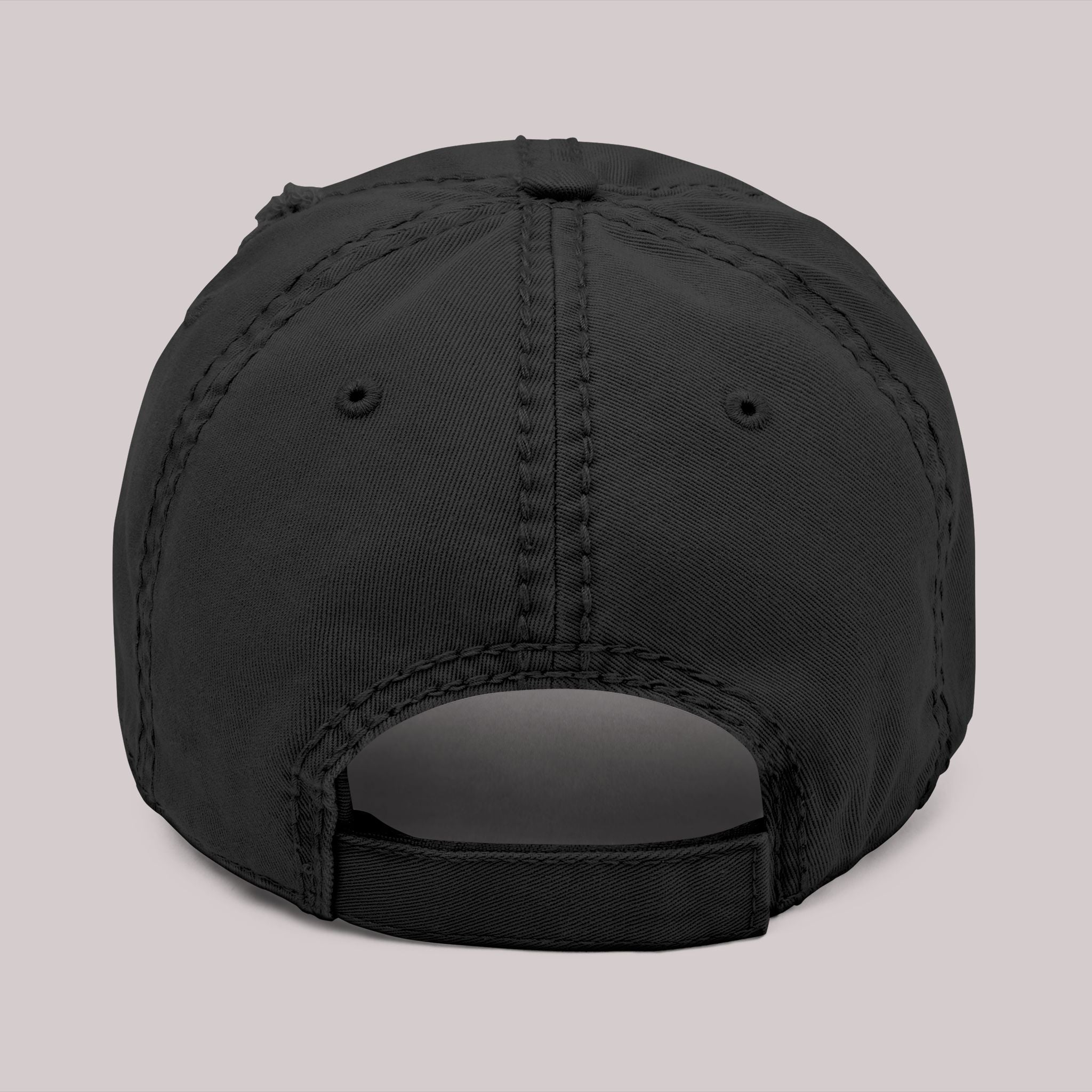 Distressed Monogram ZV Embroidered Hat | Distressed Dad Hat