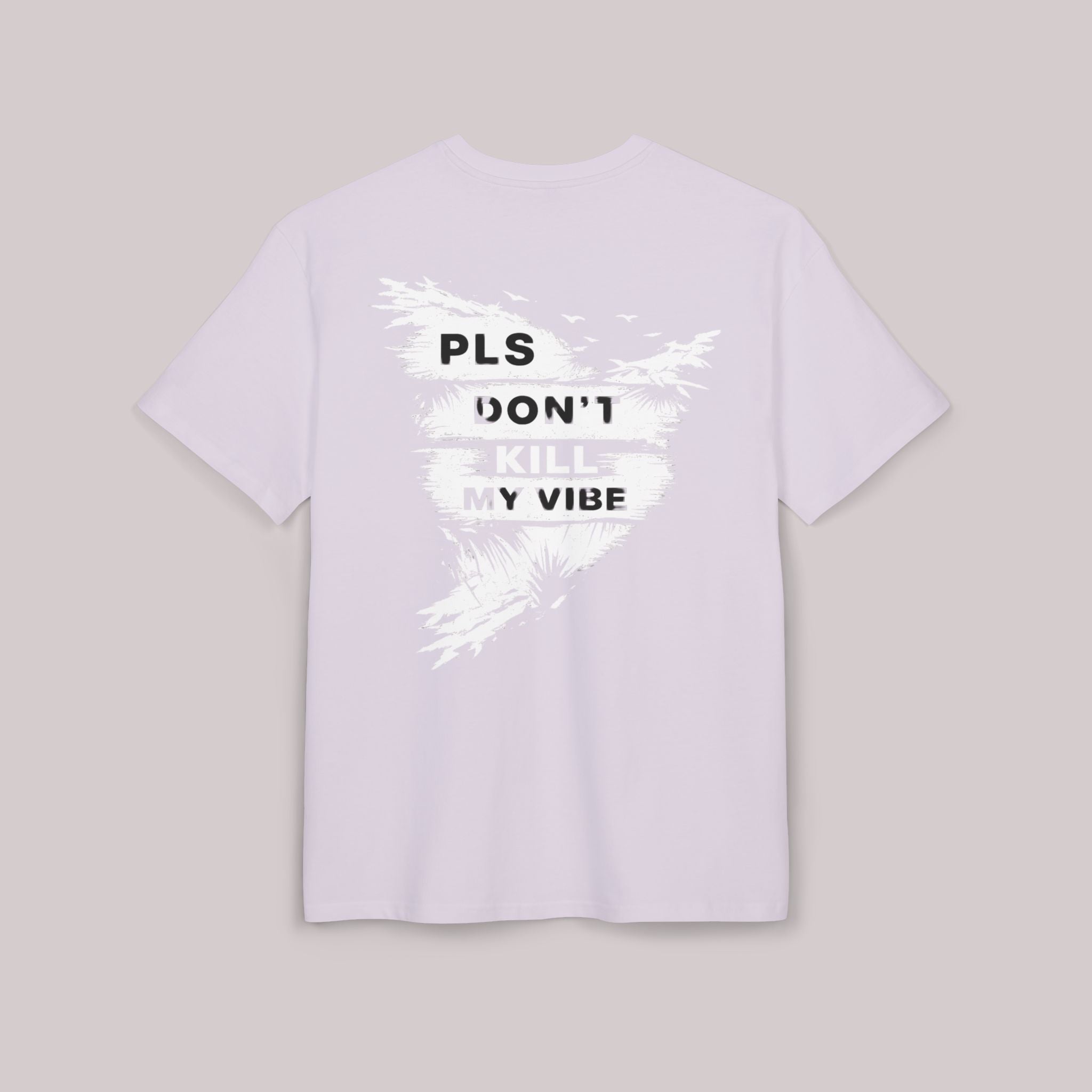 PLS Don't Kill My Vibe graphic tee | Oversized T-Shirt, beach brushstroke design