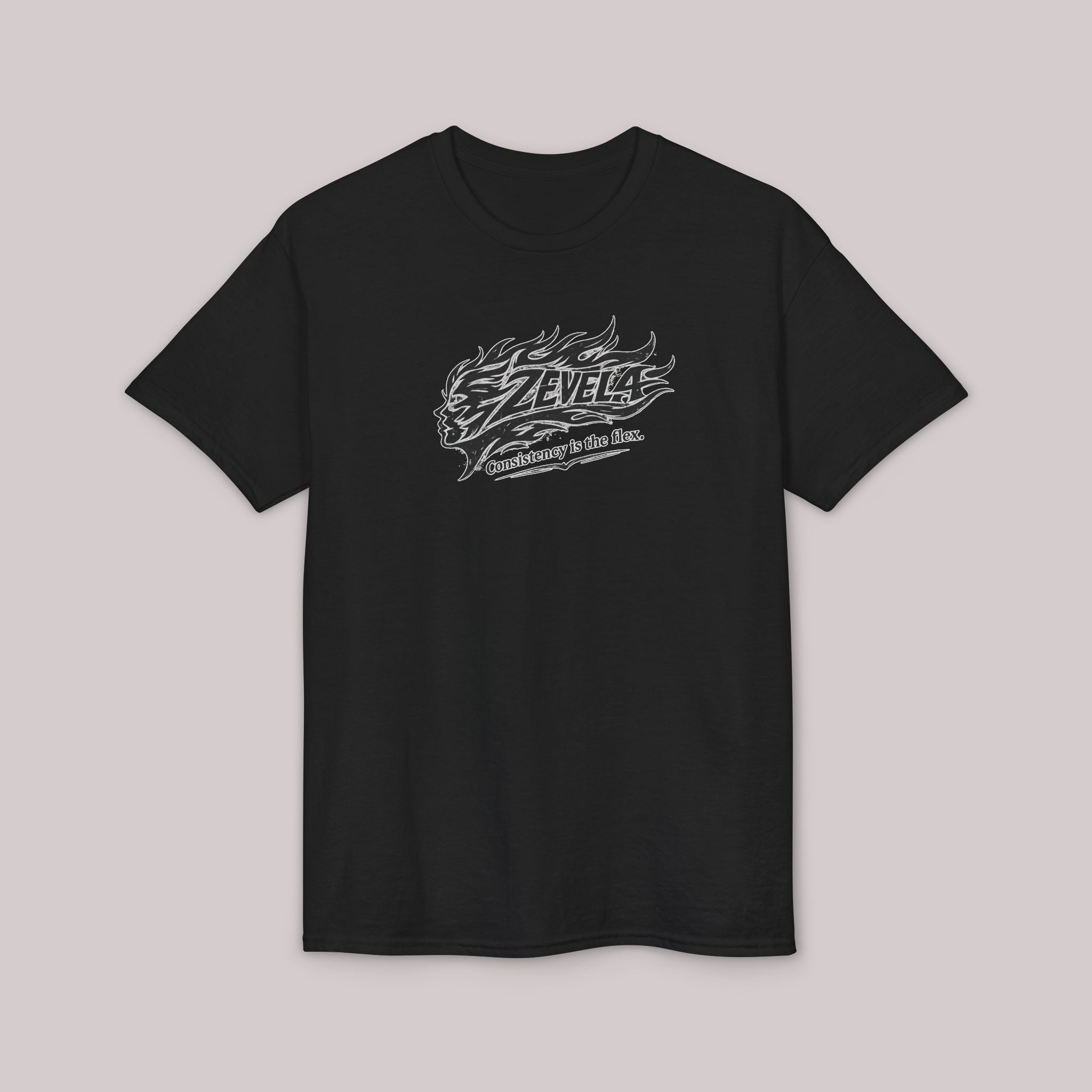 Flame logo ZEVELA T-Shirt  Consistency Is The Flex