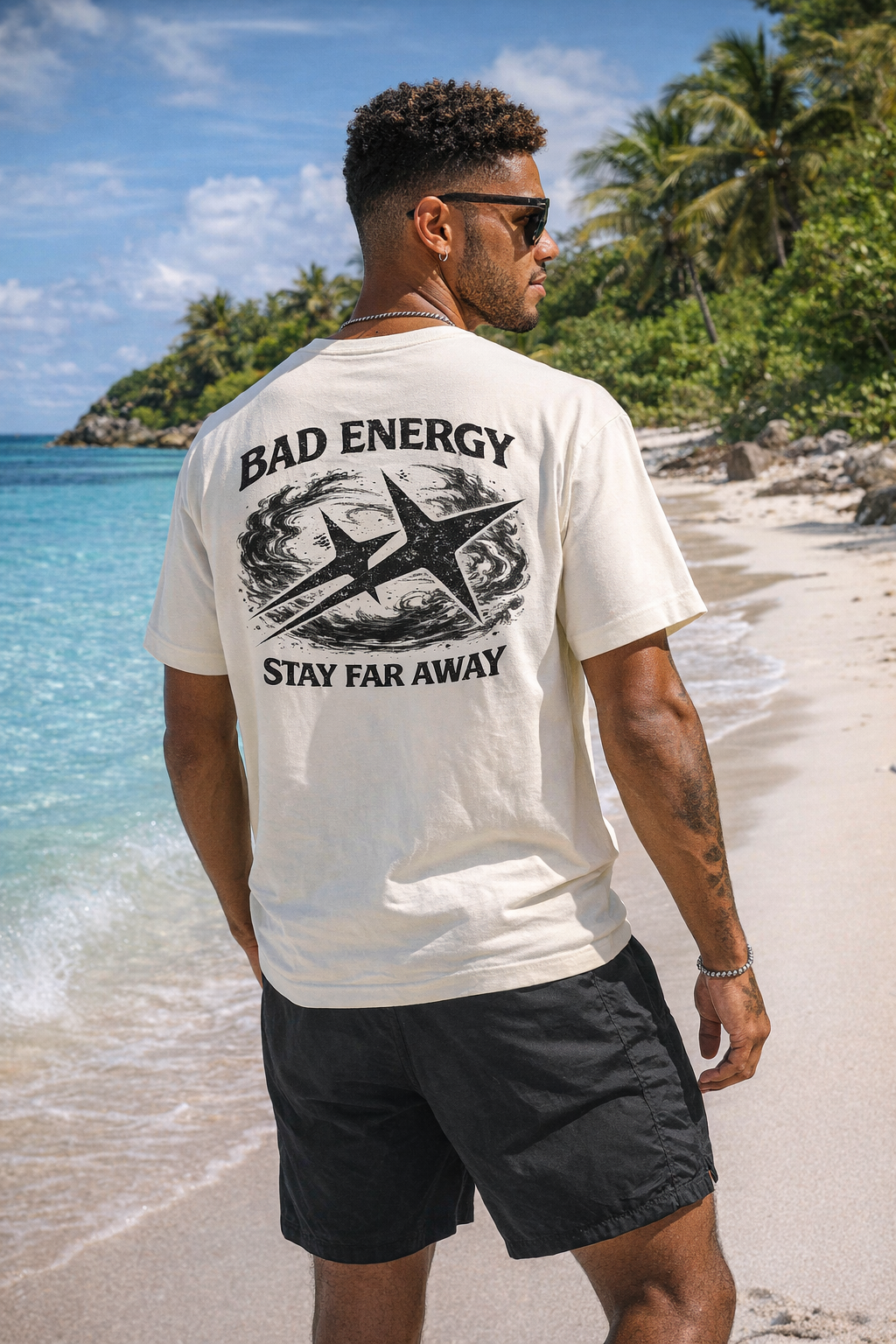 Bad Energy Stay Far Away (Back) - T