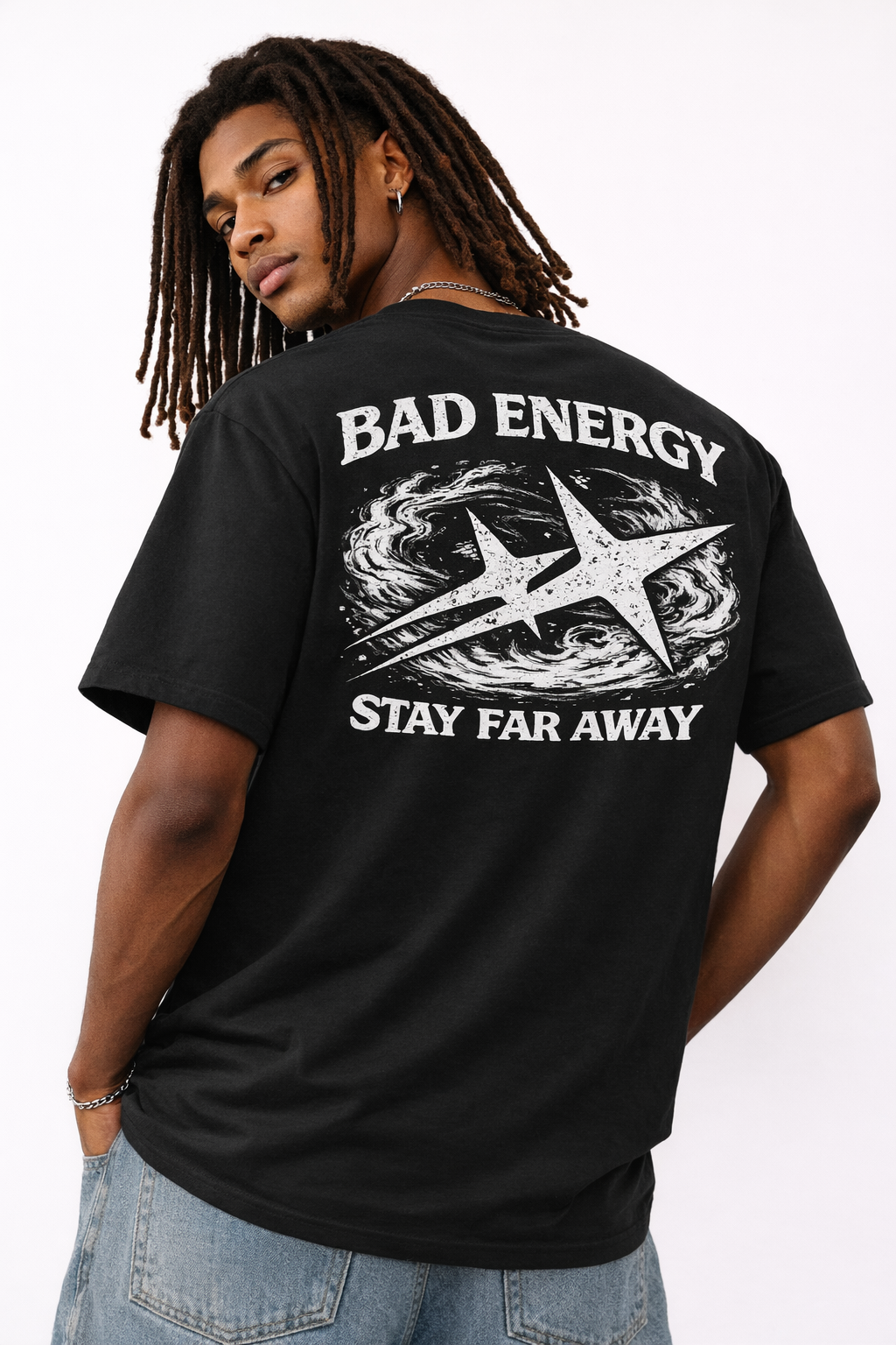 Bad Energy Stay Far Away (Back) - T