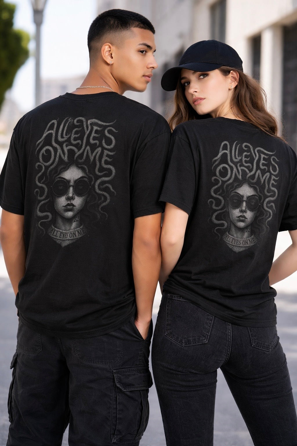 Medusa All Eyes On Me Shirt | Oversized Mythology Streetwear