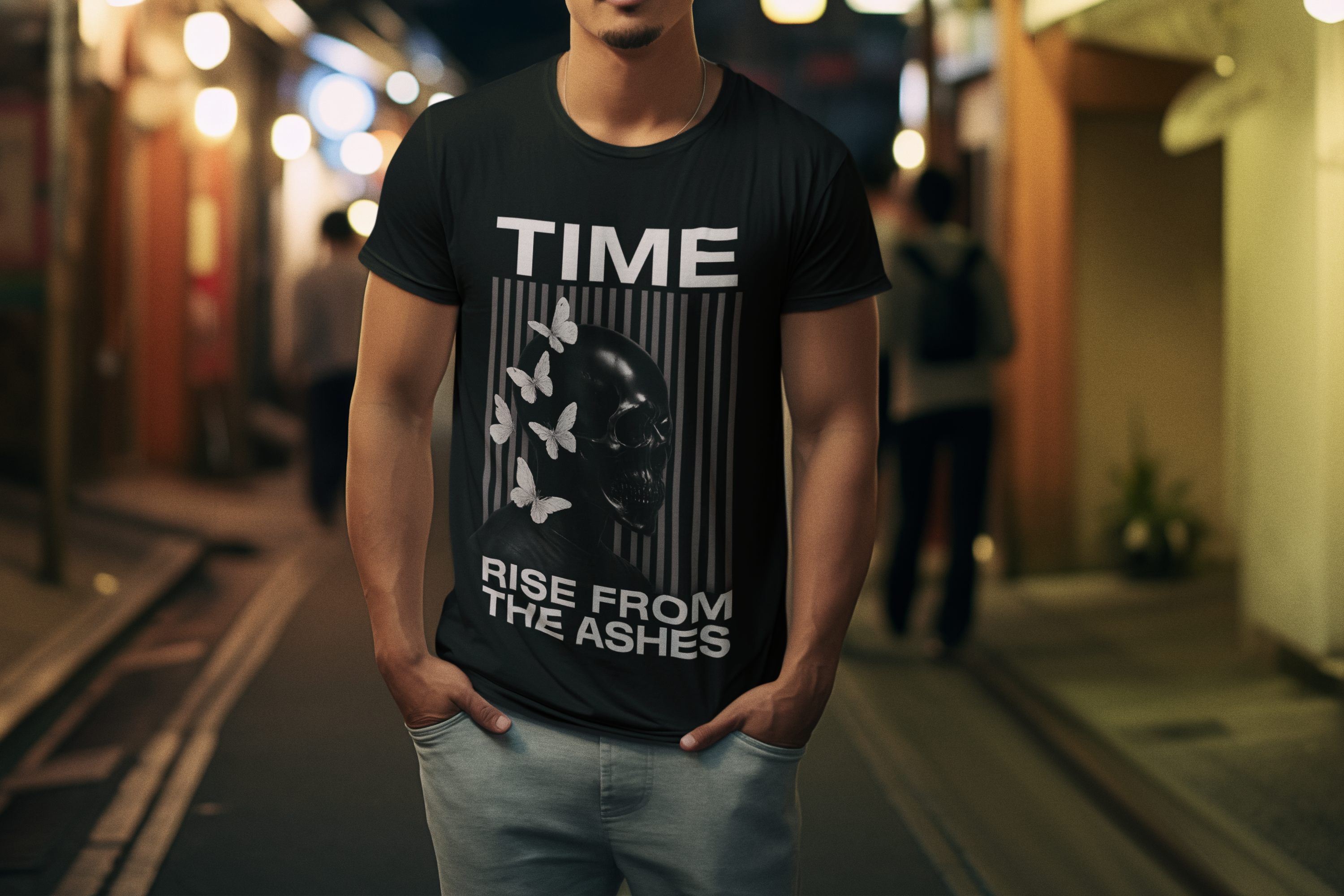 Rise From The Ashes Black and White T