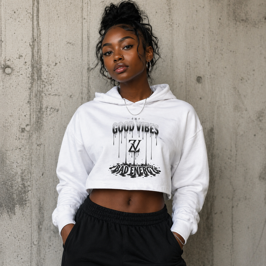 Good Vibes - Crop Hoodie