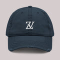 Distressed Monogram ZV Embroidered Hat | Distressed Dad Hat