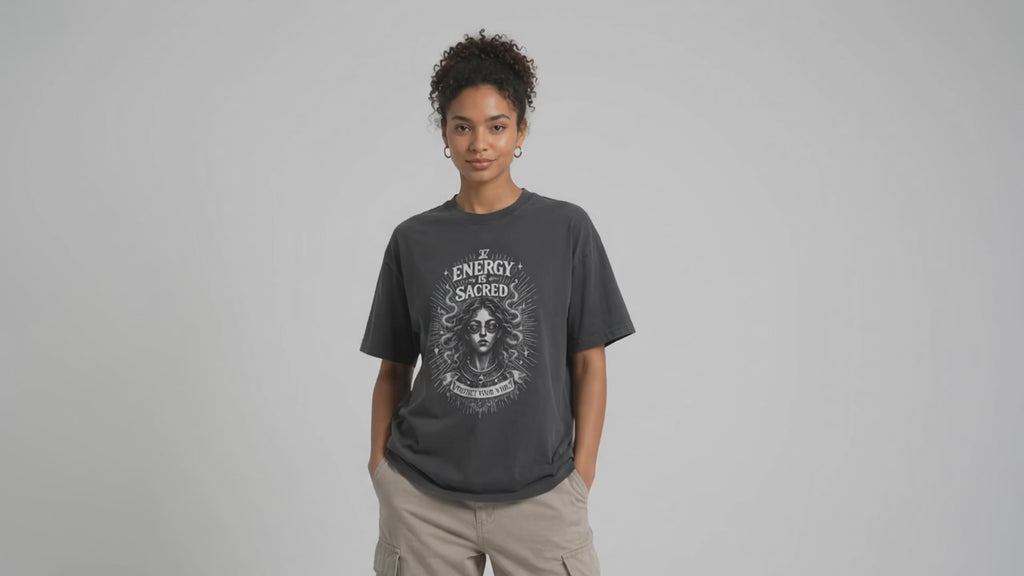 Energy is sacred - Faded - Tee